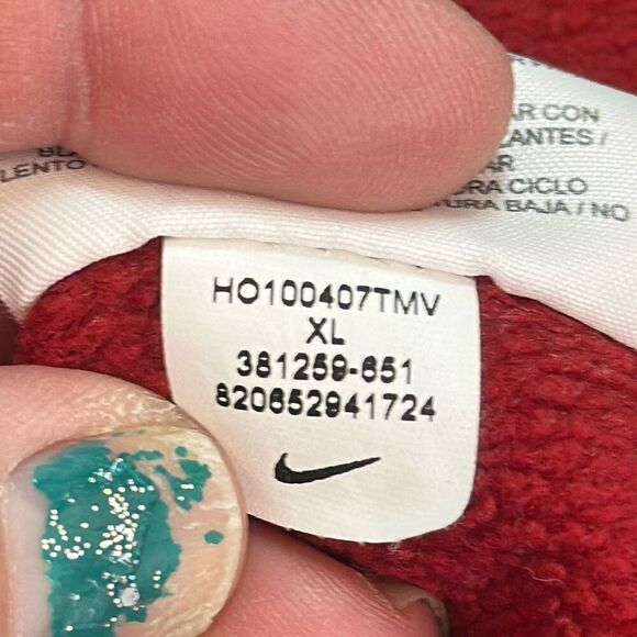 NIKE Golf Tour Performance Therma Fit Quarter Zip Red Shirt size XL PB Dye Golf - Picture 10 of 12